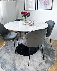 Ronde vloerkleden - Aranga Super Soft Fur (grijs)