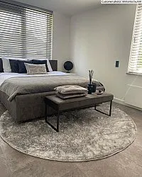 Ronde vloerkleden - Cosy (zilver)