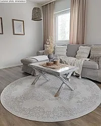 Rond vloerkleed - Valenza (wit)