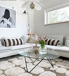 Hoogpolig vloerkleed - Fondi (beige)