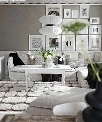 Hoogpolig vloerkleed - Fondi (grijs)