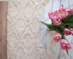 Hoogpolig vloerkleed - Everett (offwhite)