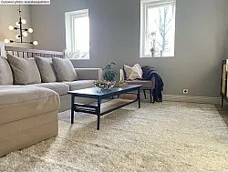 Hoogpolig vloerkleed - Cosy (beige)