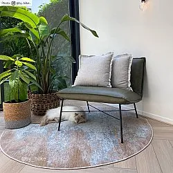 Rond vloerkleed - Zarzi (beige)