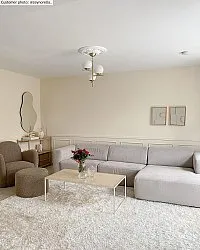 Hoogpolig vloerkleed - Cosy (beige)