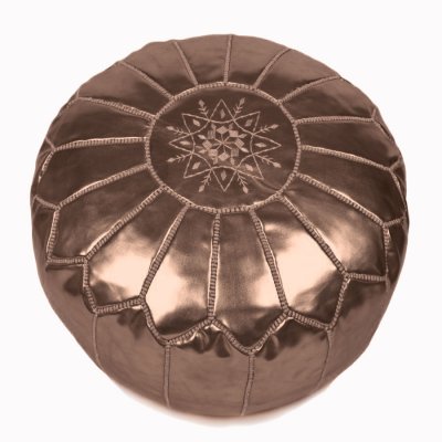 Poef - Marokkaanse Poef (leer) (Bronzen)