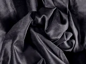 Gordijnen - Fluwelen gordijnen Juliet (zwart/donkerblauw)