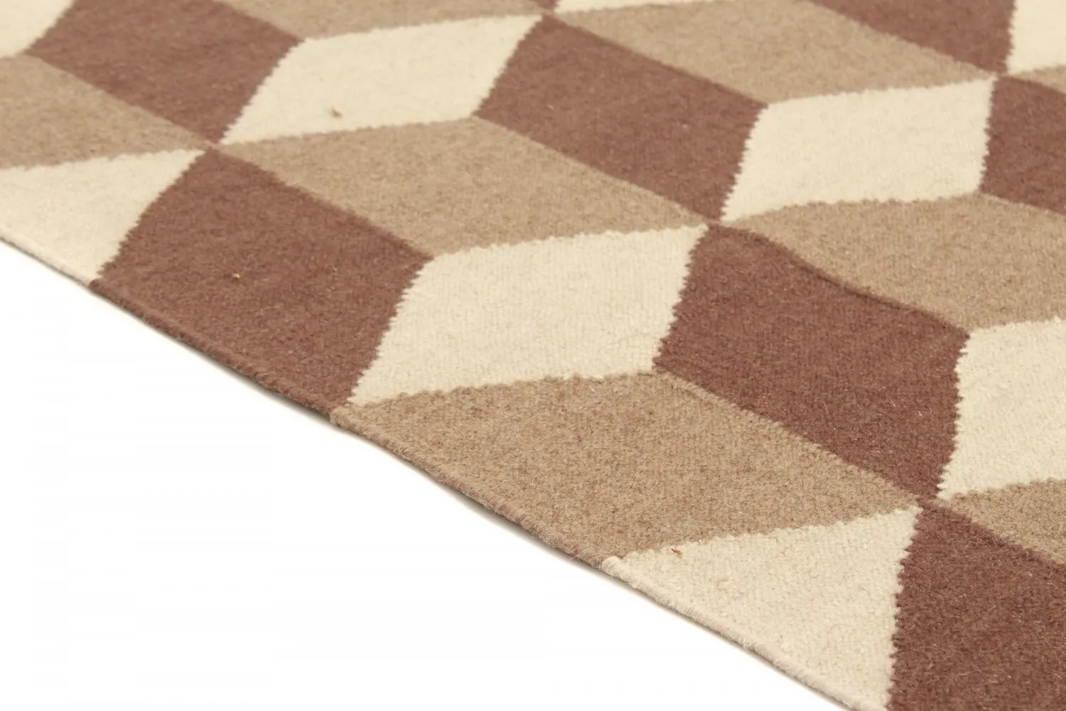 Wollen-vloerkleed - Floriáda (beige/bruin)