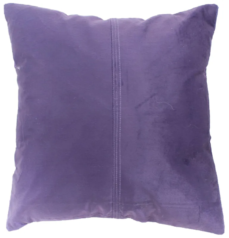 Zijdefluweel-Kussen (purper) (kussensloop) 45 x 45 cm