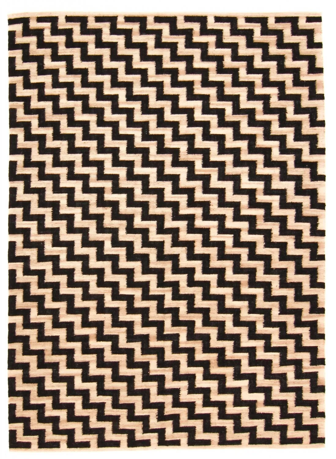 Jute-vloerkleed - Cabana (beige/zwart)