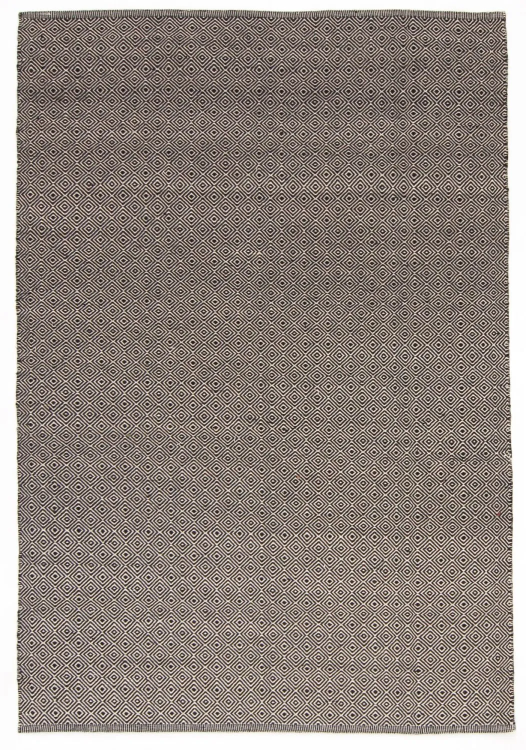 Wollen-vloerkleed - Varella (zwart/wit)