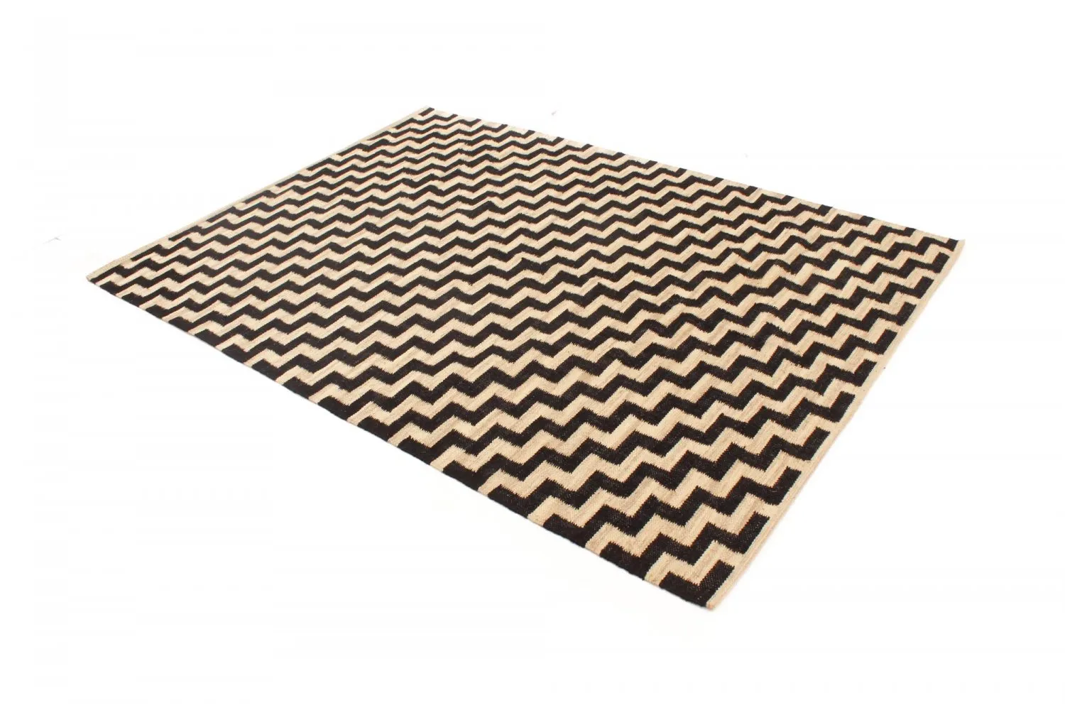 Jute-vloerkleed - Cabana (beige/zwart)