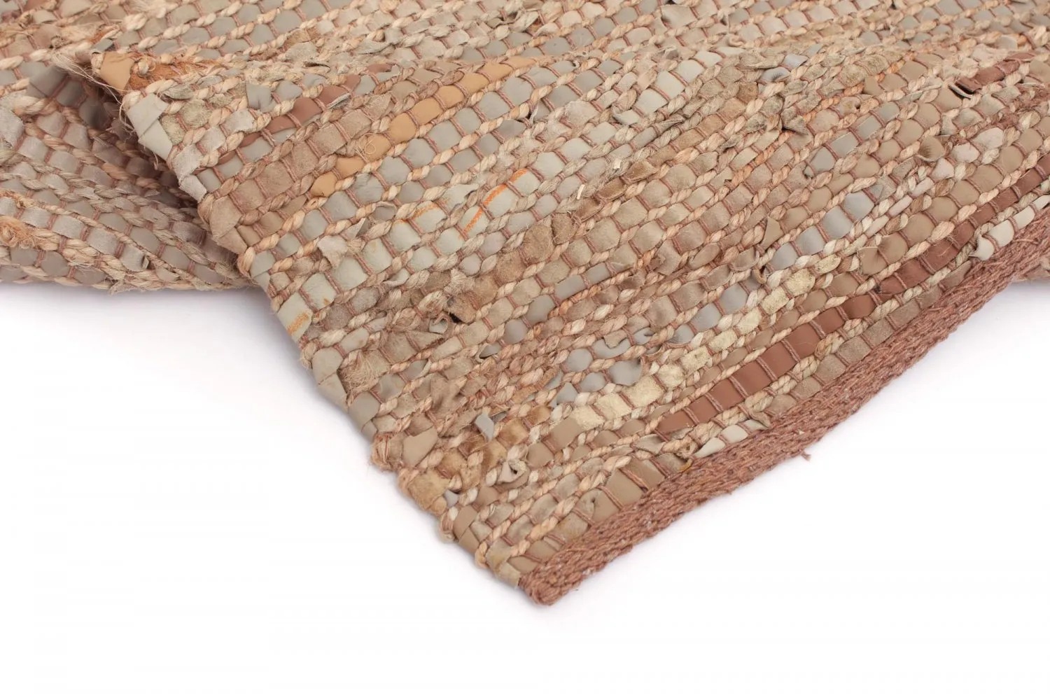 Hennep vloerkleed - Alamar (beige/bruin)