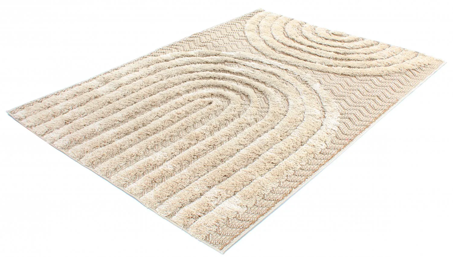 Hoogpolig vloerkleed - Ronda (beige)