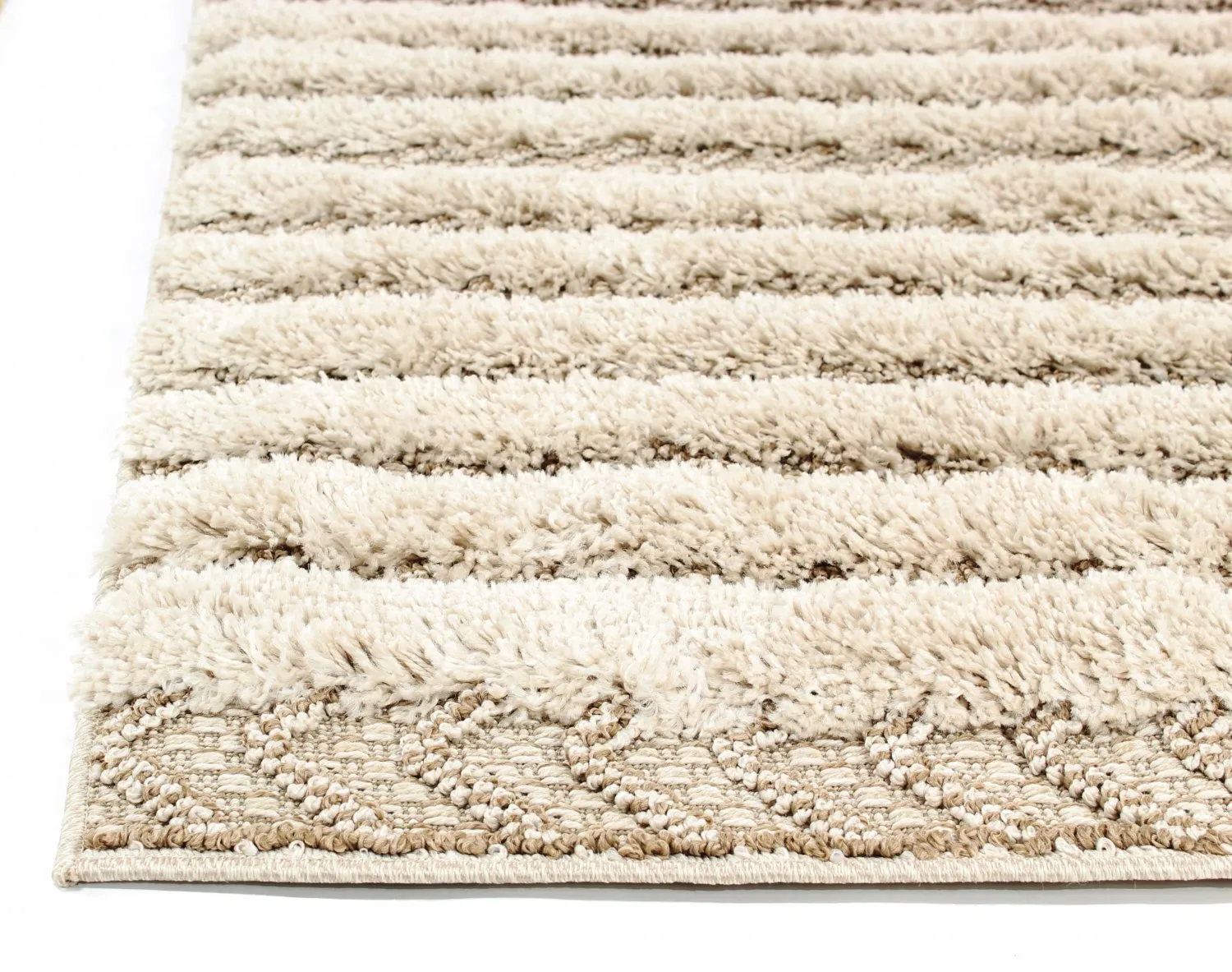 Hoogpolig vloerkleed - Ronda (beige)