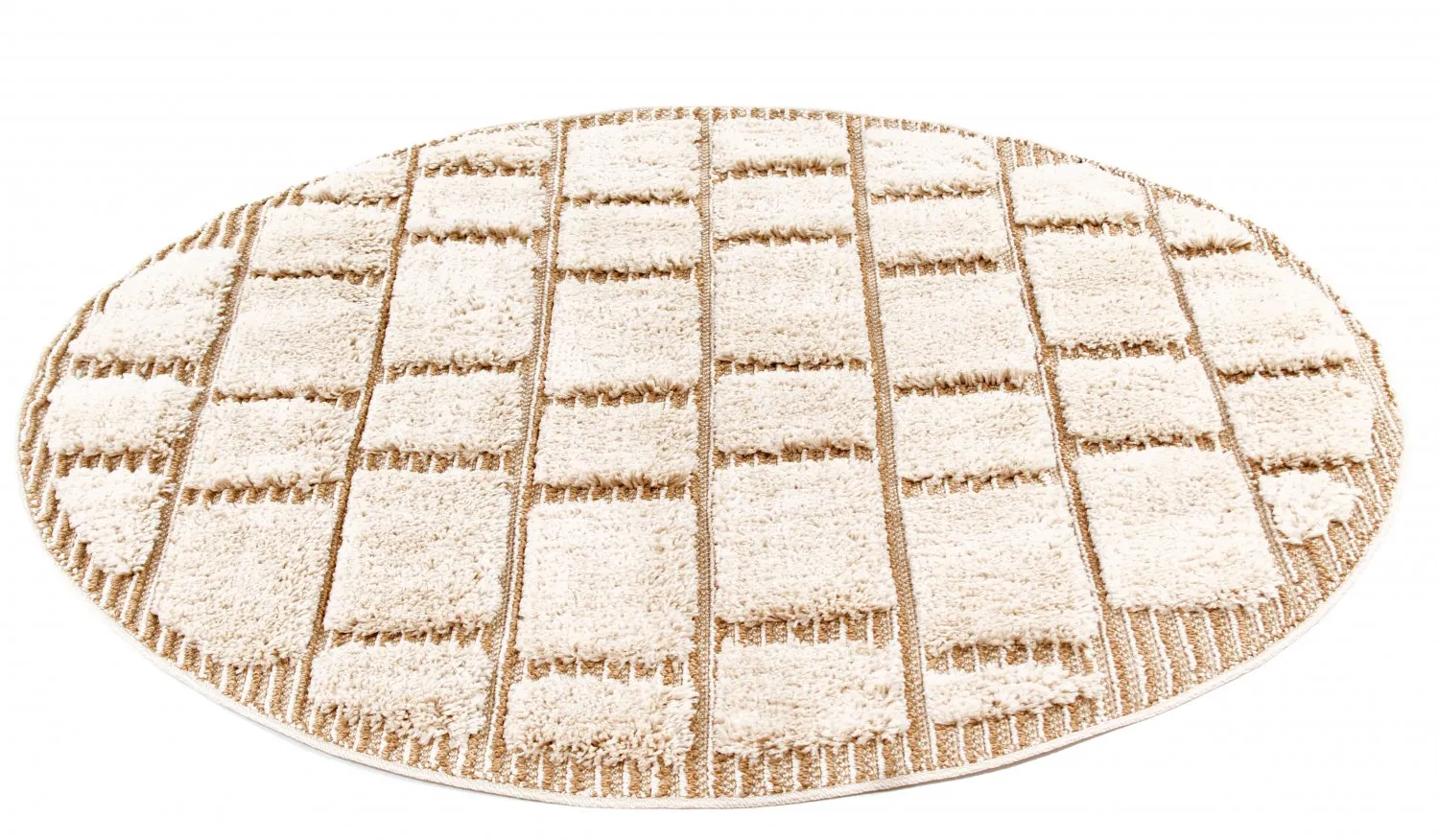 Ronde vloerkleden - Lousa (beige)