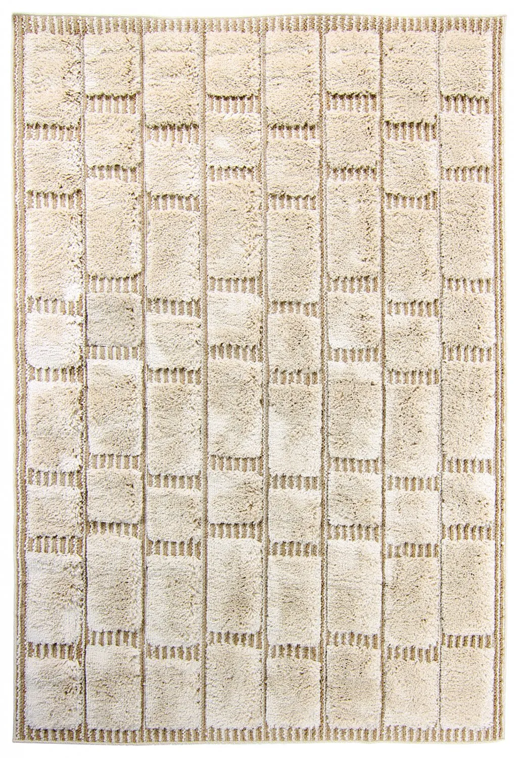 Hoogpolig vloerkleed - Lousa (beige)