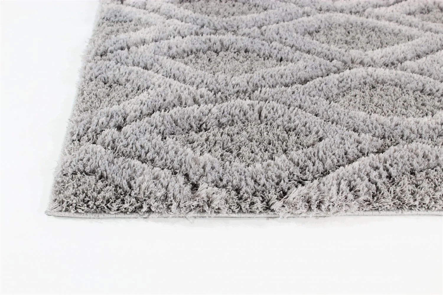 Hoogpolig vloerkleed - Everett (grijs)