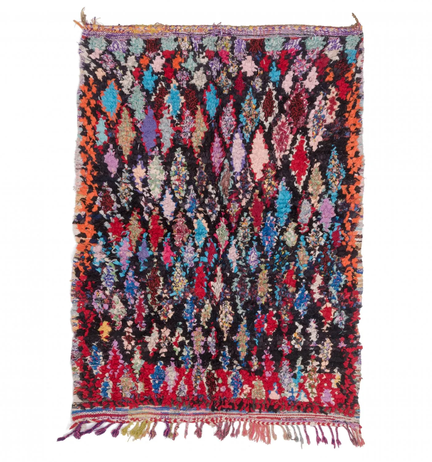 Marokkaanse Berber tapijt Boucherouite 185 x 125 cm