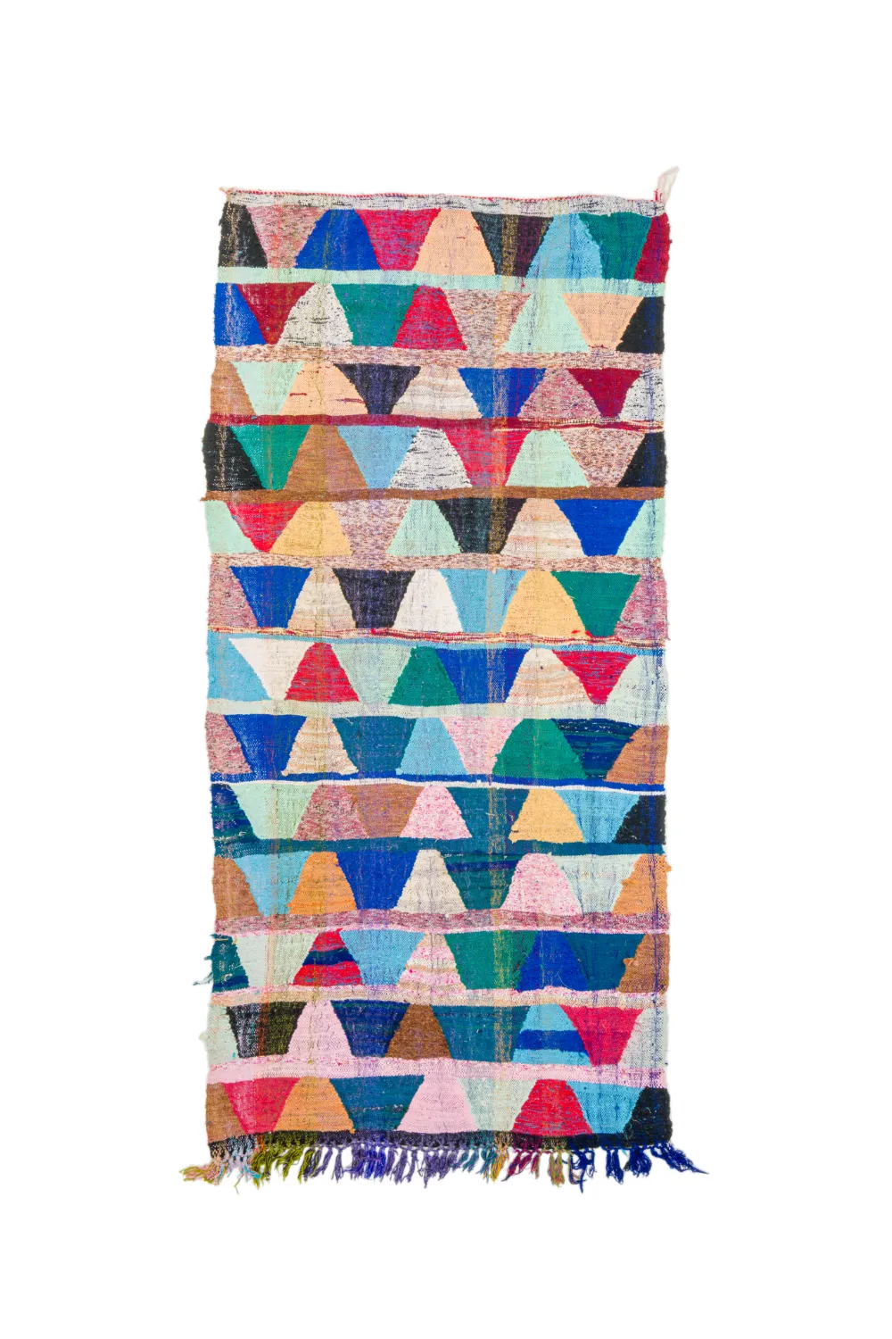 Marokkaanse Berber tapijt Boucherouite 140 x 290 cm