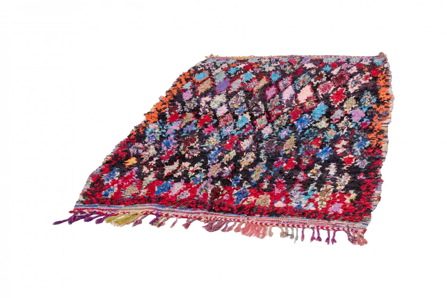 Marokkaanse Berber tapijt Boucherouite 185 x 125 cm