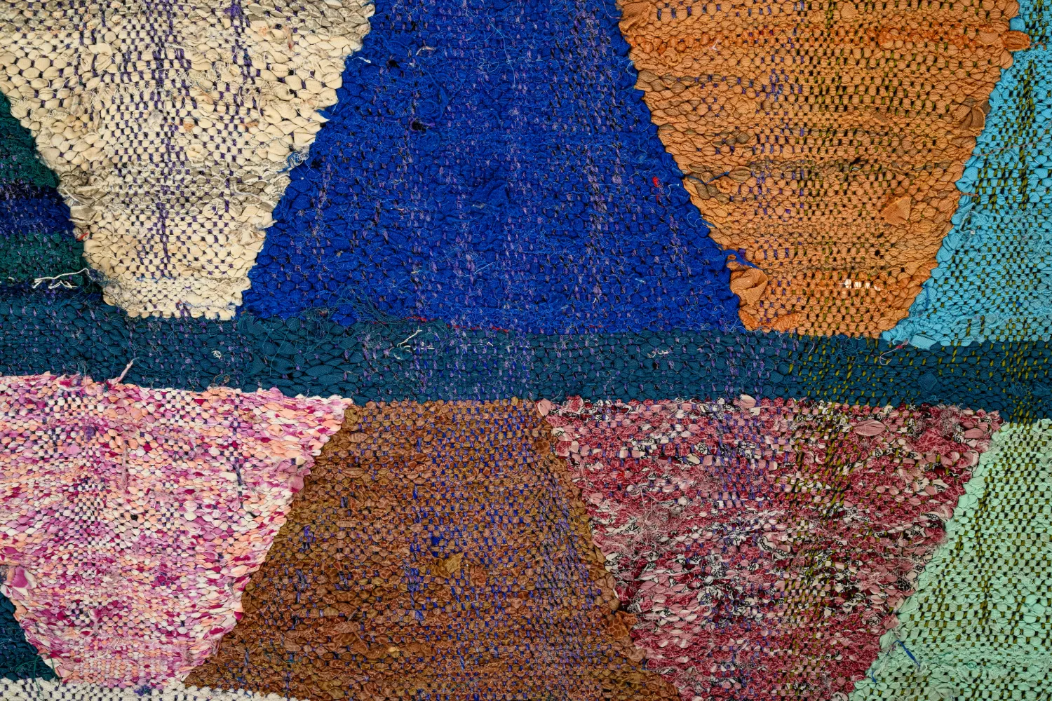 Marokkaanse Berber tapijt Boucherouite 140 x 290 cm