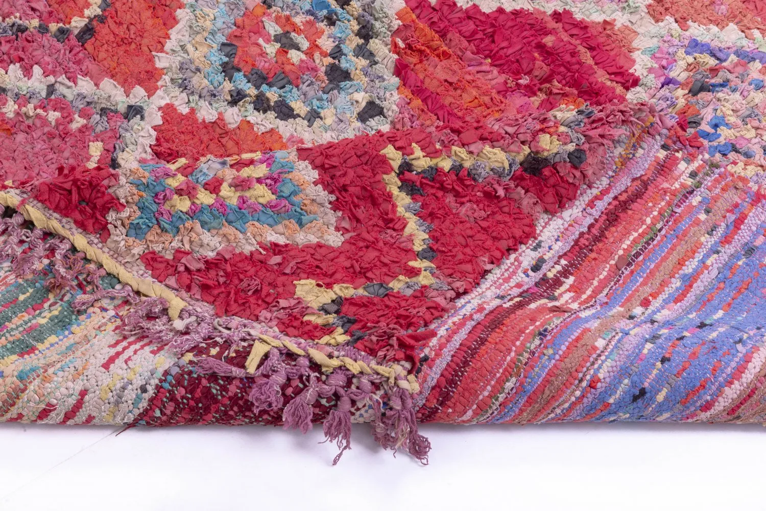 Marokkaanse Berber tapijt Boucherouite 260 x 130 cm