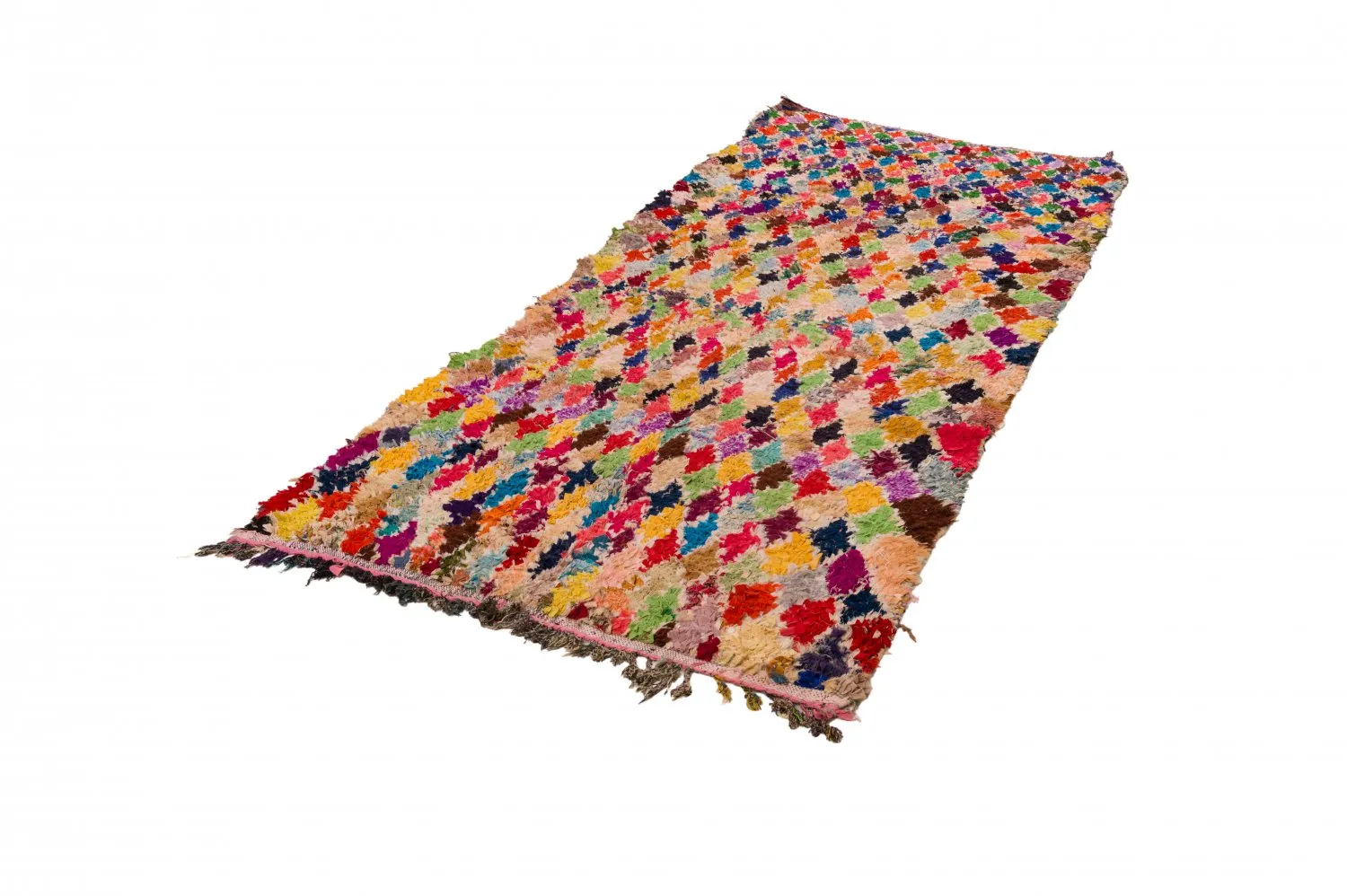 Marokkaanse Berber tapijt Boucherouite 120 x 335 cm