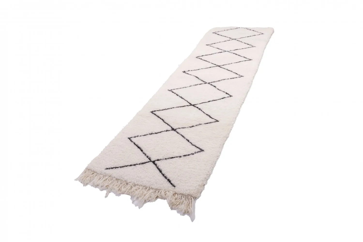Kelim Marokkaanse Berber tapijt Beni Ouarain 300 x 80 cm
