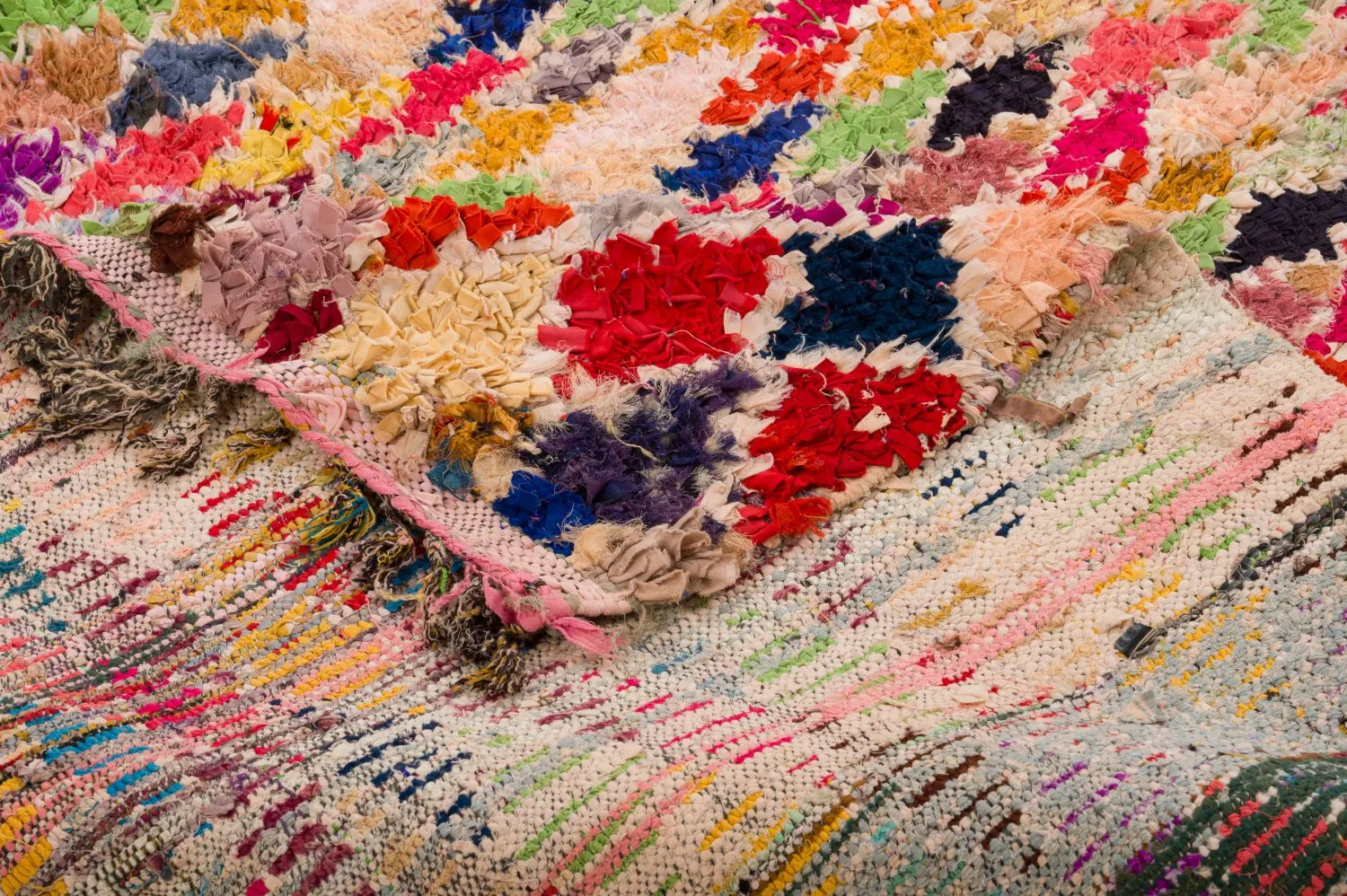 Marokkaanse Berber tapijt Boucherouite 120 x 335 cm