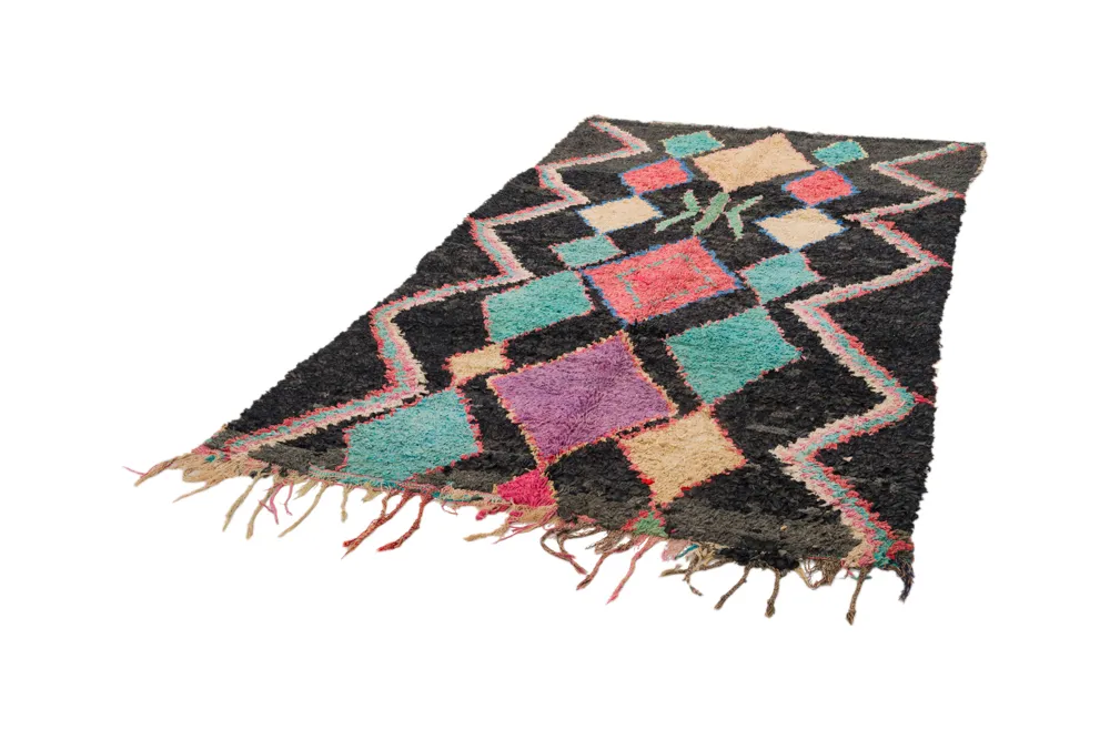 Marokkaanse Berber tapijt Boucherouite 235 x 135 cm
