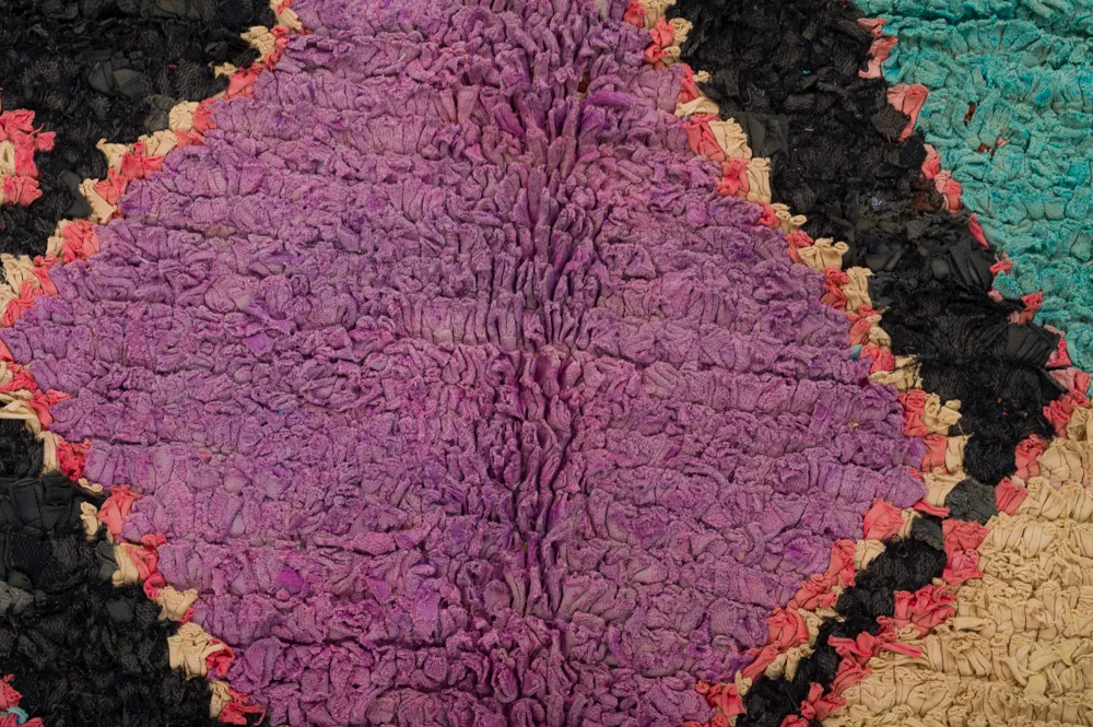 Marokkaanse Berber tapijt Boucherouite 235 x 135 cm