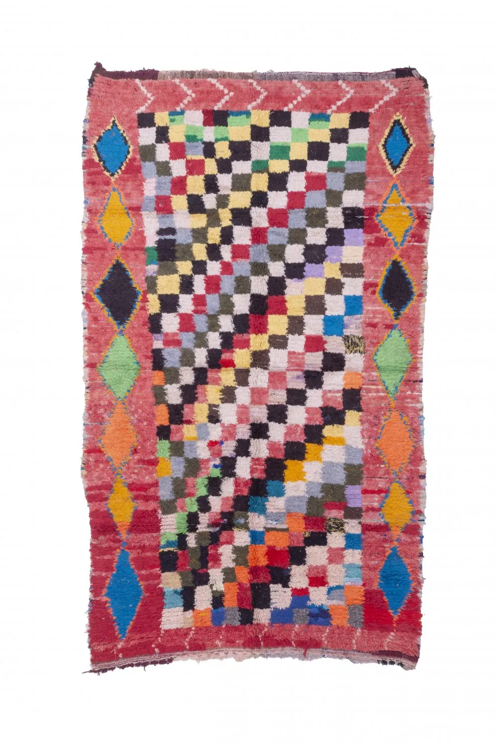 Marokkaanse Berber tapijt Boucherouite 240 x 140 cm