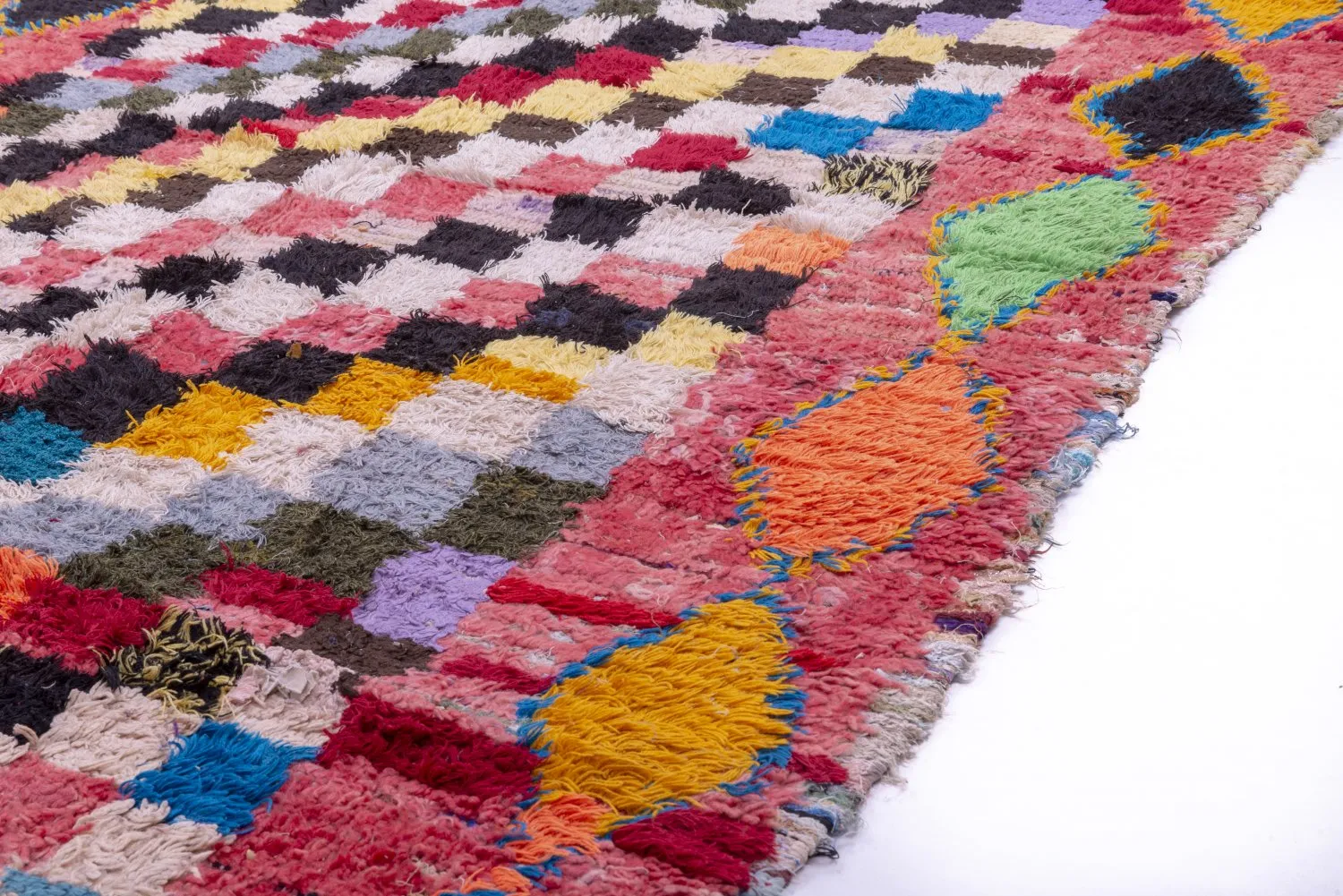 Marokkaanse Berber tapijt Boucherouite 240 x 140 cm