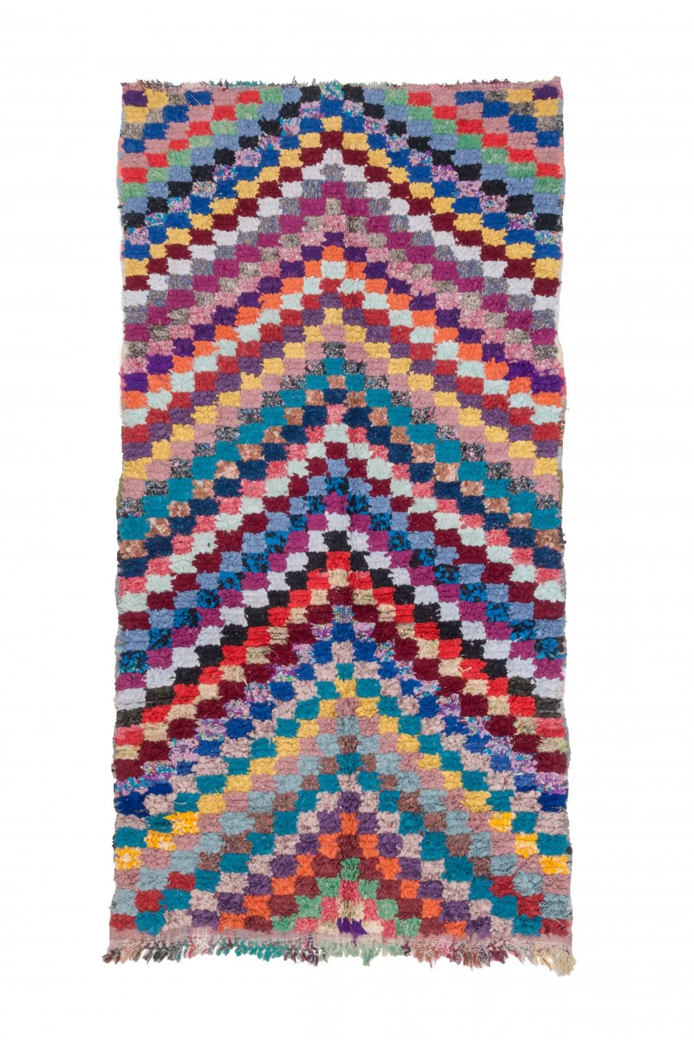 Marokkaanse Berber tapijt Boucherouite 245 x 125 cm
