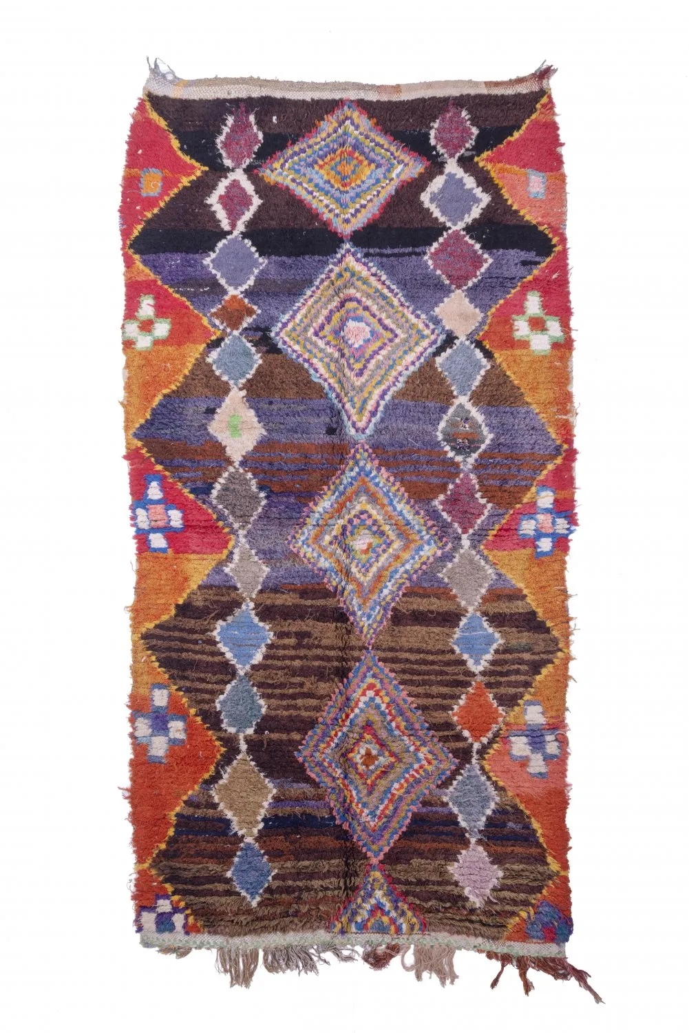 Marokkaanse Berber tapijt Boucherouite 285 x 145 cm