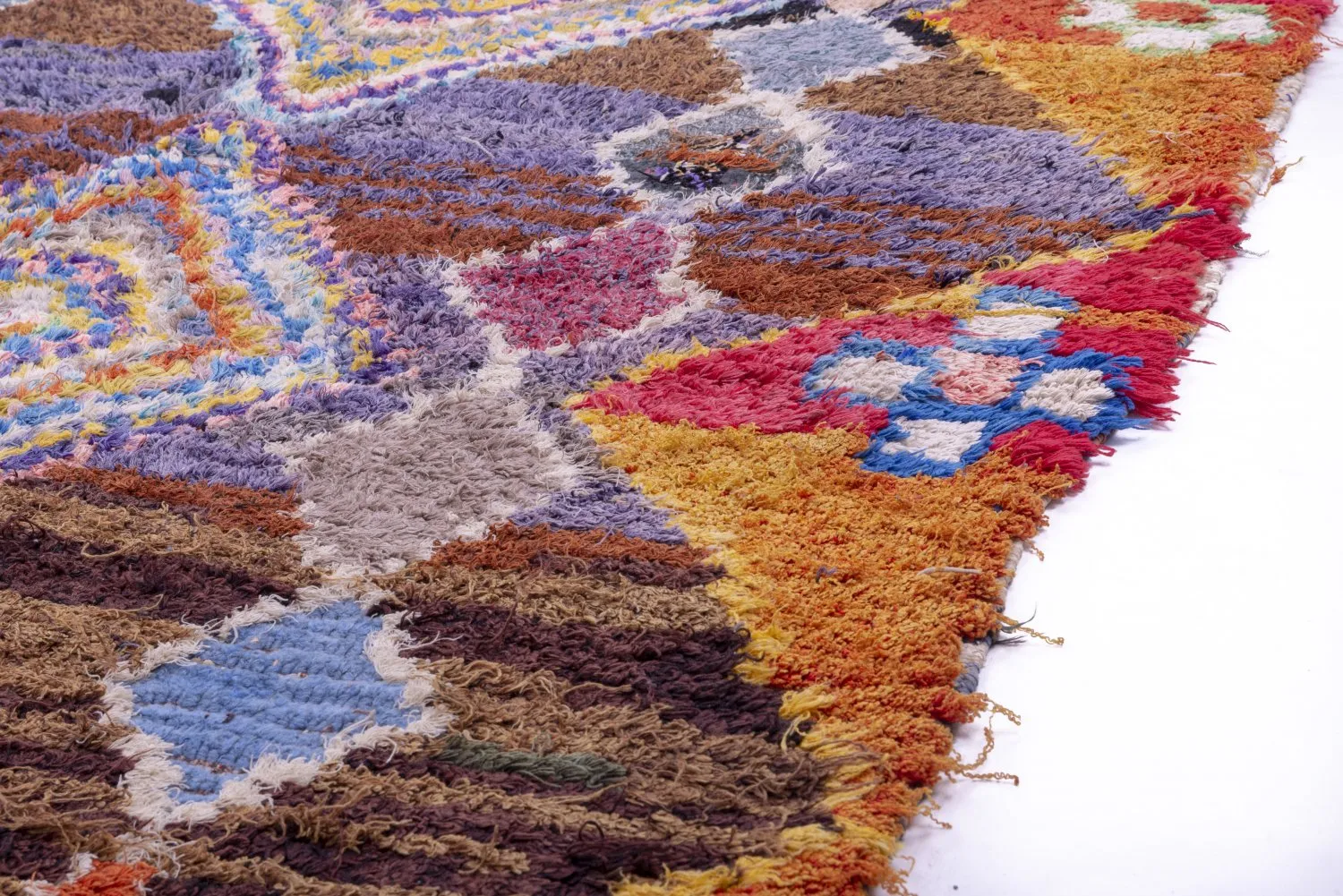Marokkaanse Berber tapijt Boucherouite 285 x 145 cm