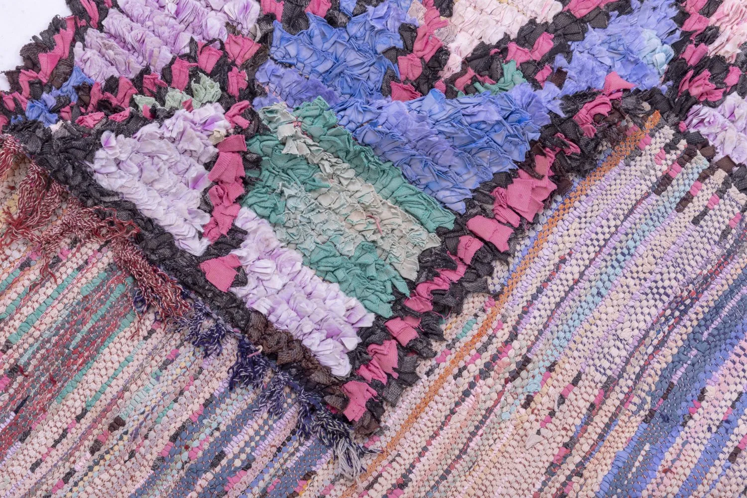 Marokkaanse Berber tapijt Boucherouite 245 x 100 cm