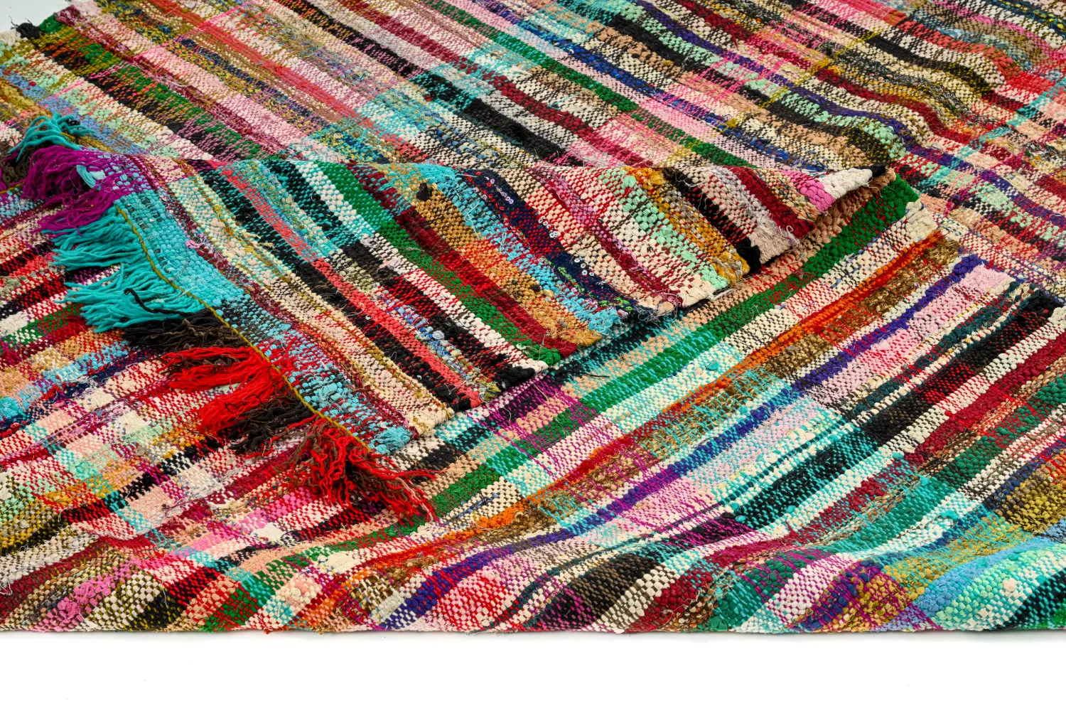 Marokkaanse Berber tapijt Boucherouite 160 x 300 cm