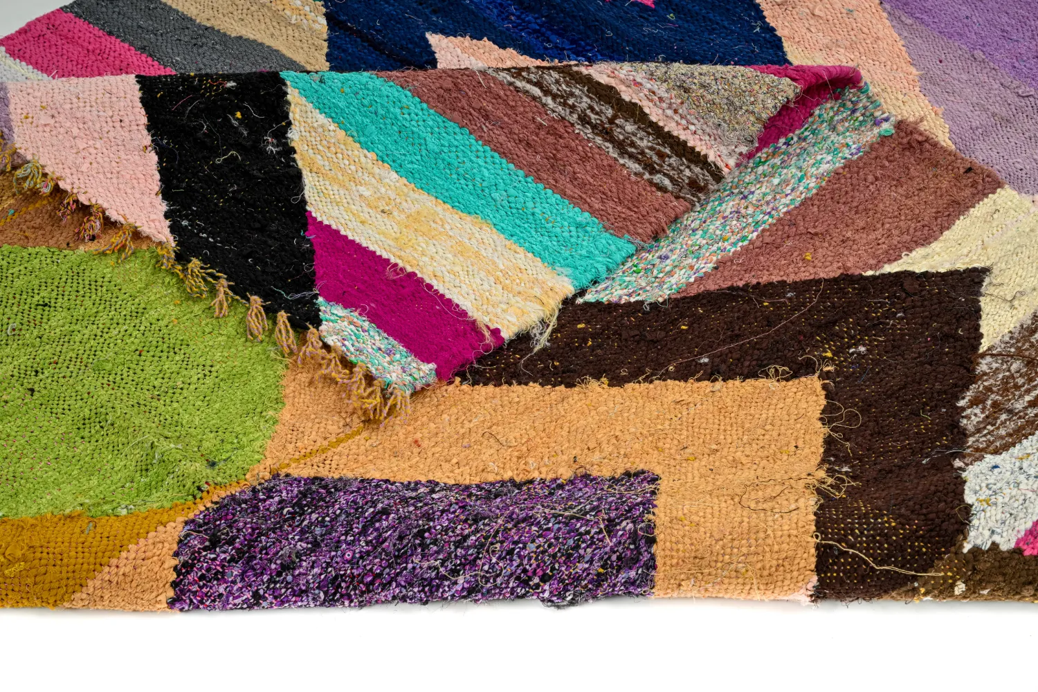 Marokkaanse Berber tapijt Boucherouite 155 x 260 cm
