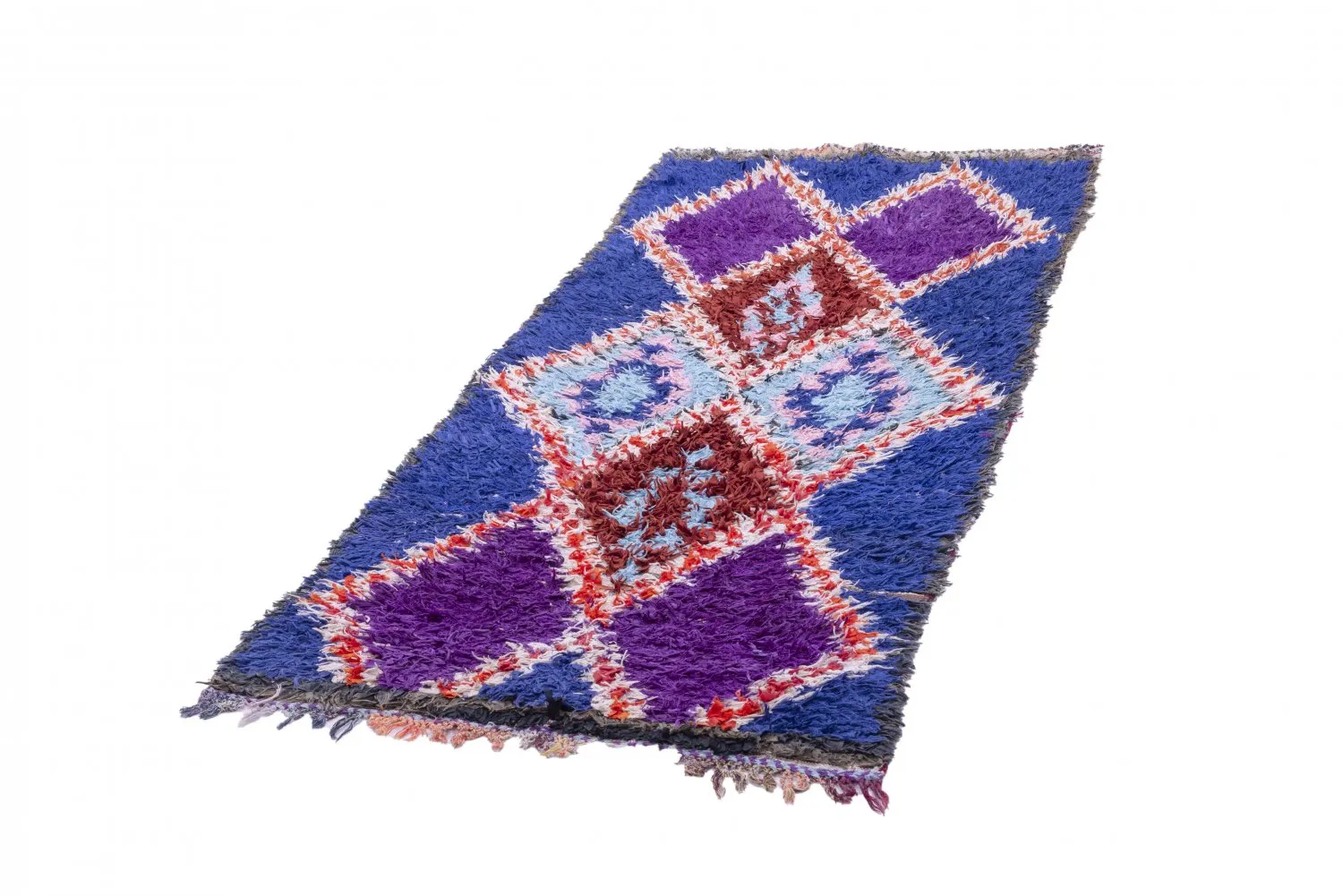 Marokkaanse Berber tapijt Boucherouite 235 x 90 cm