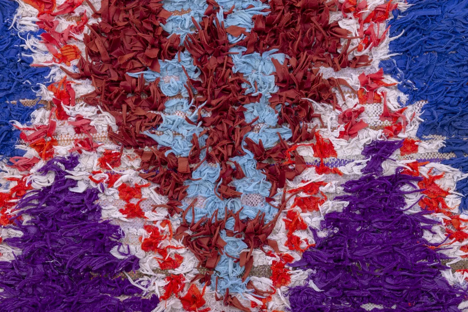 Marokkaanse Berber tapijt Boucherouite 235 x 90 cm