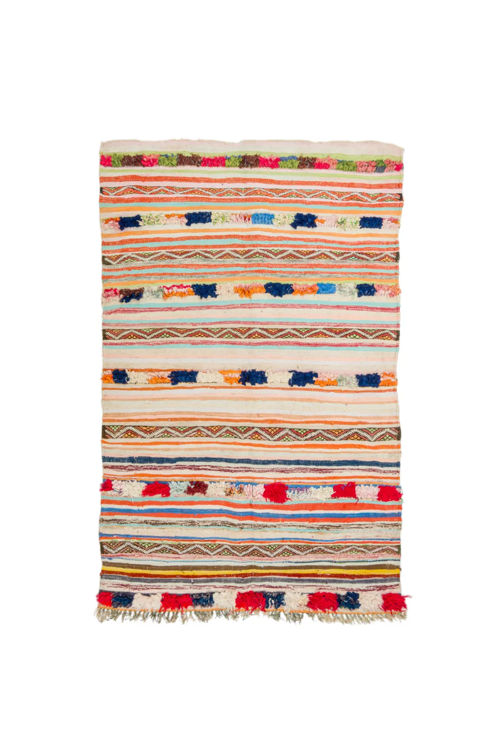 Marokkaanse Berber tapijt Boucherouite 145 x 225 cm