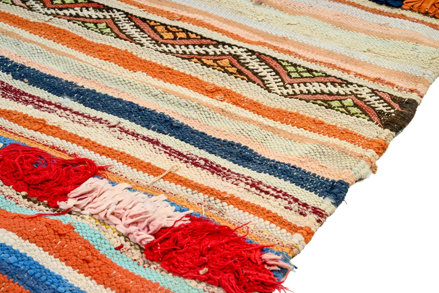 Marokkaanse Berber tapijt Boucherouite 145 x 225 cm