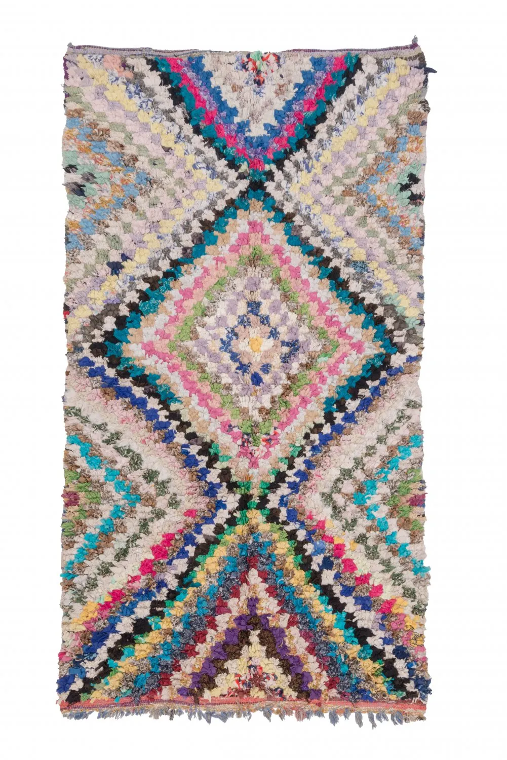 Marokkaanse Berber tapijt Boucherouite 265 x 140 cm