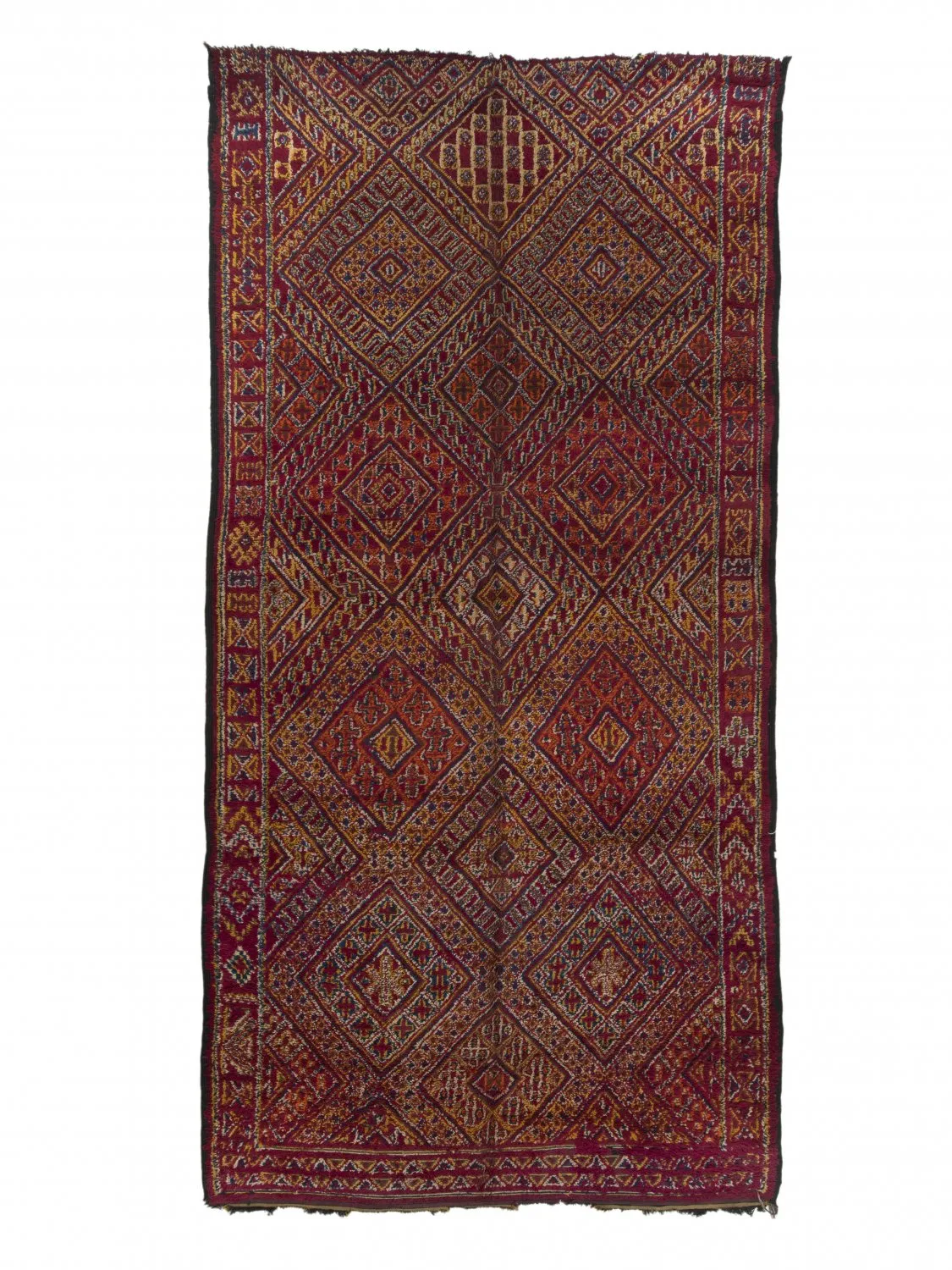 Kelim Marokkaanse Berber tapijt Azilal Special Edition 440 x 220 cm
