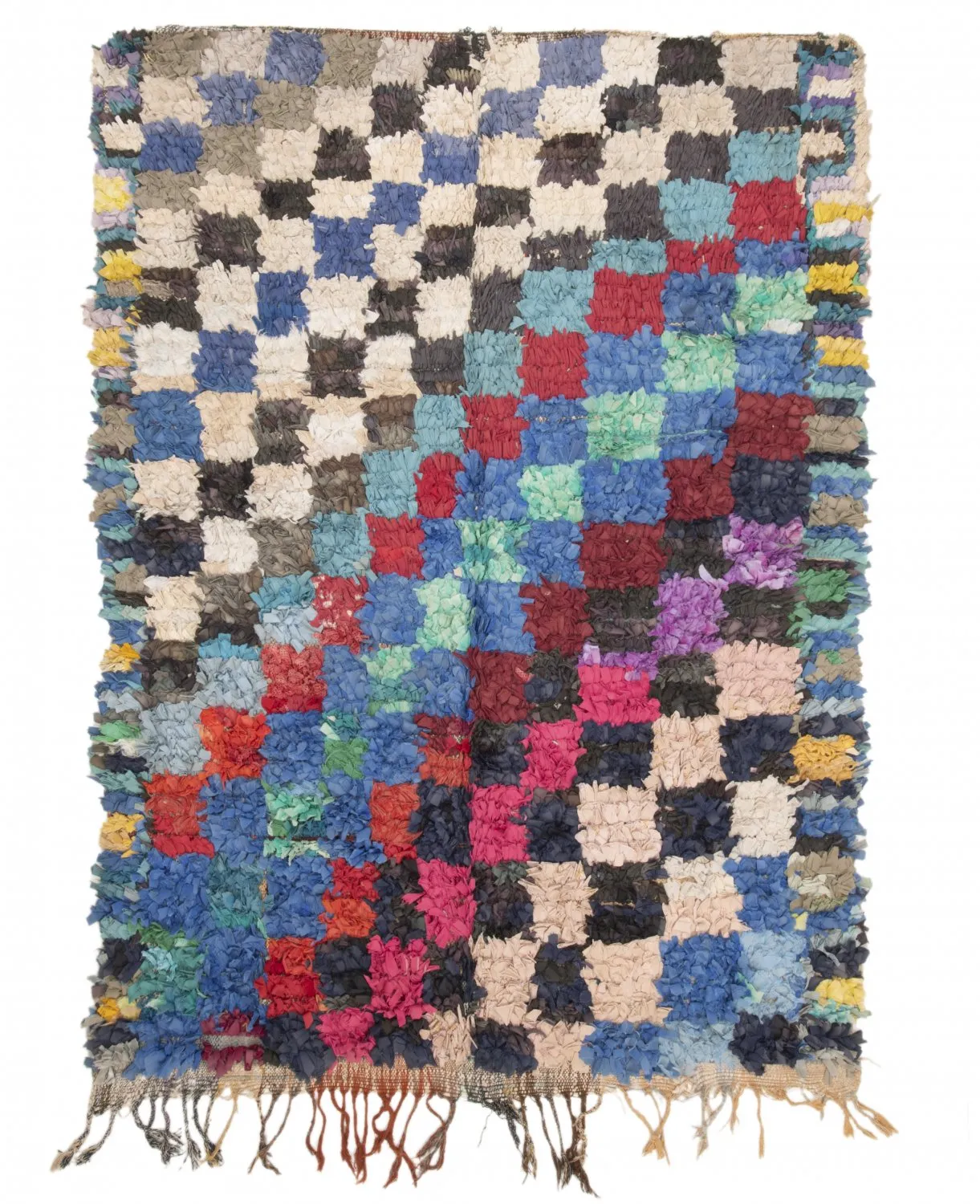 Marokkaanse Berber tapijt Boucherouite 225 x 155 cm