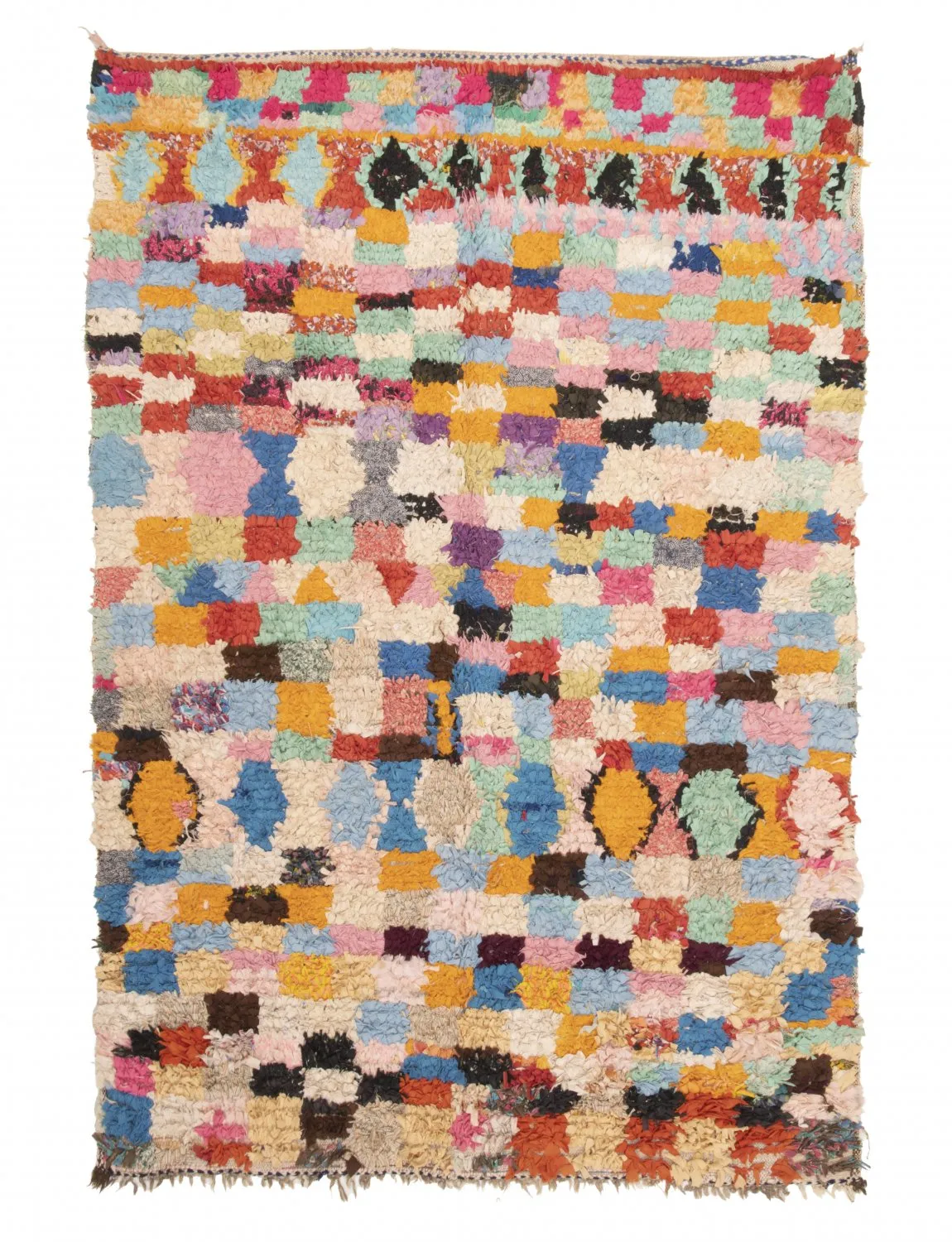 Marokkaanse Berber tapijt Boucherouite 235 x 160 cm