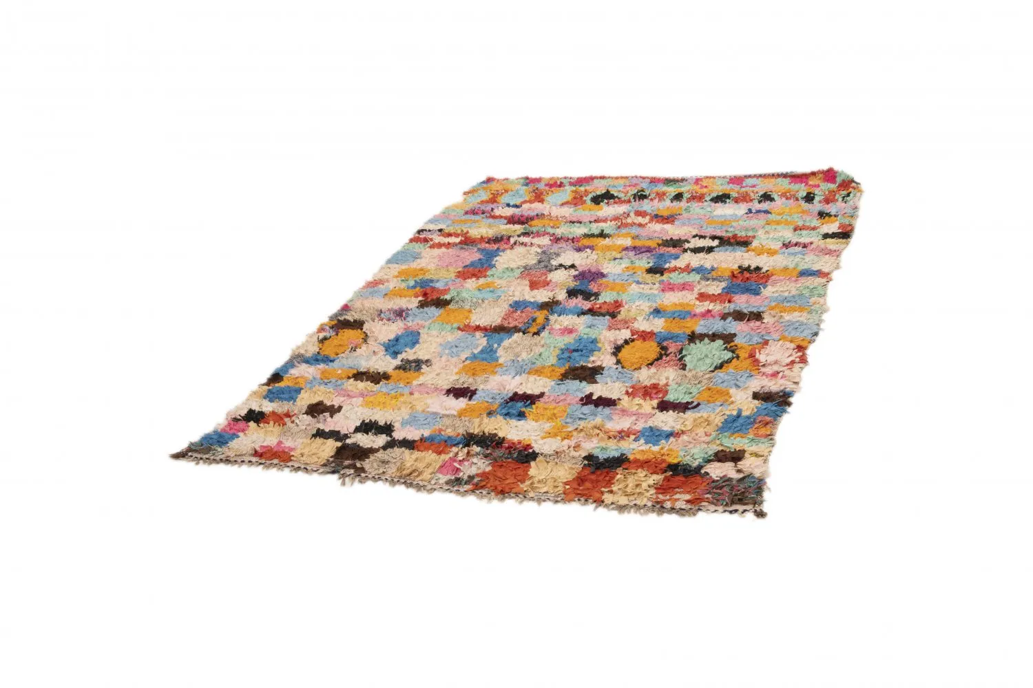 Marokkaanse Berber tapijt Boucherouite 235 x 160 cm