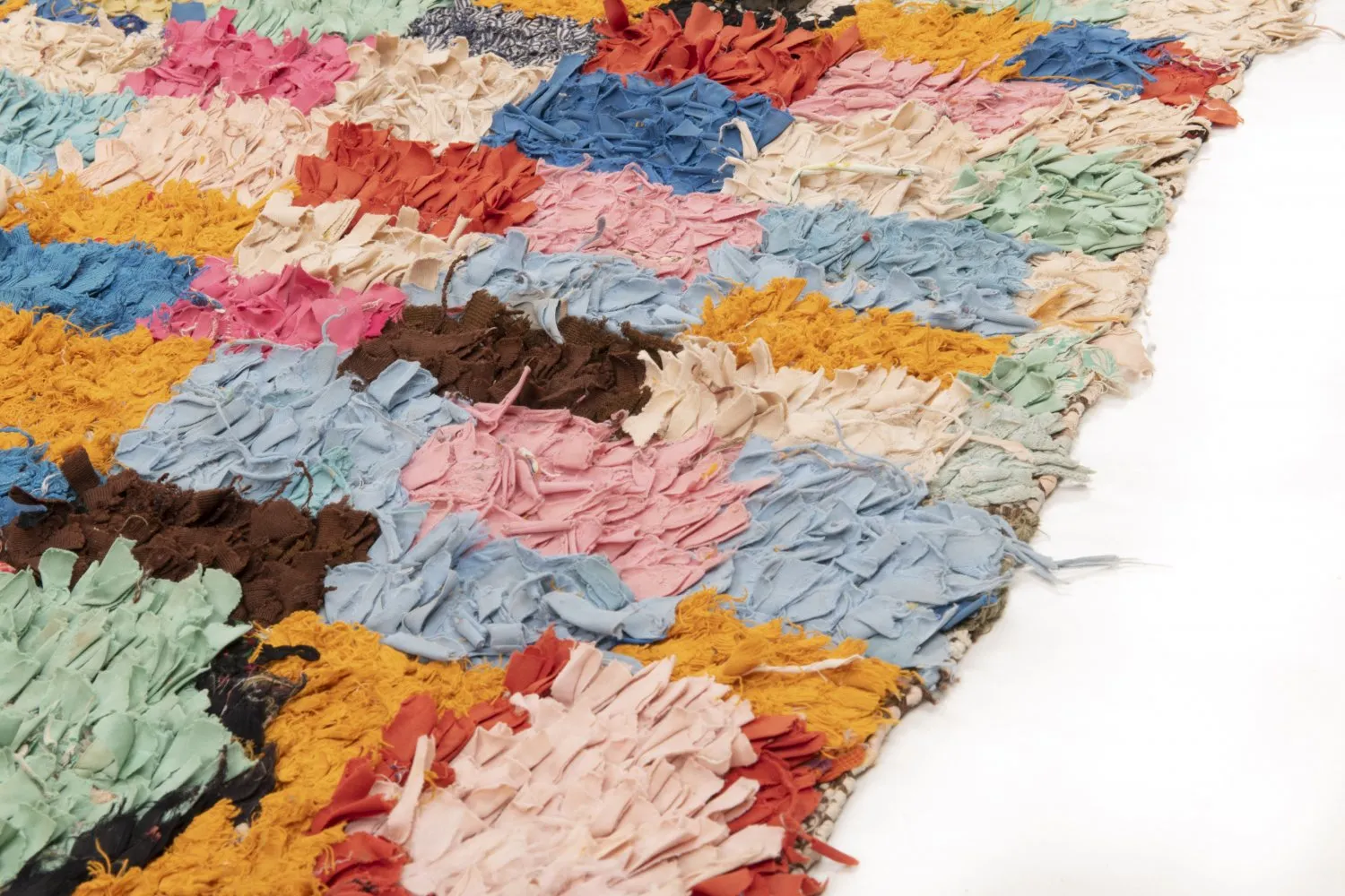 Marokkaanse Berber tapijt Boucherouite 235 x 160 cm